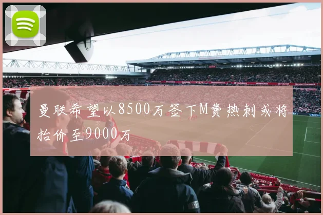 曼联希望以8500万签下M费热刺或将抬价至9000万